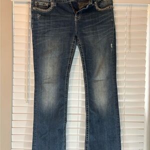 Miss Me Dark Blue Boot Cut Jeans